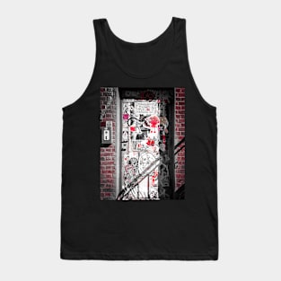 Street Wall Sticker Art Brooklyn NYC Tank Top